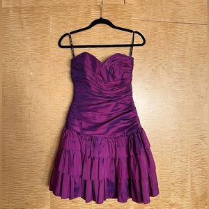 Betsy Johnson Purple Strapless -perfect for Prom